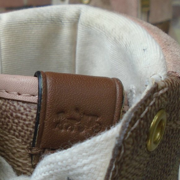 High top zipper Boot style Runners in Blush Leather Original Coach Hidden Wedge - Picture 9 of 12